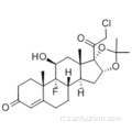 Pregn-4-ene-3,20-dione, 21-cloro-9-fluoro-11-idrossi-16,17 - [(1-metiletilidene) bis (ossi)] -, (57186204,11b, 16a) CAS 3093 -35-4